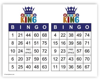 King and Queen Mate: Bingo Worksheet for kids