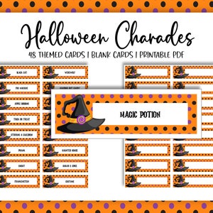 Halloween Charades on the Go: Print and Play