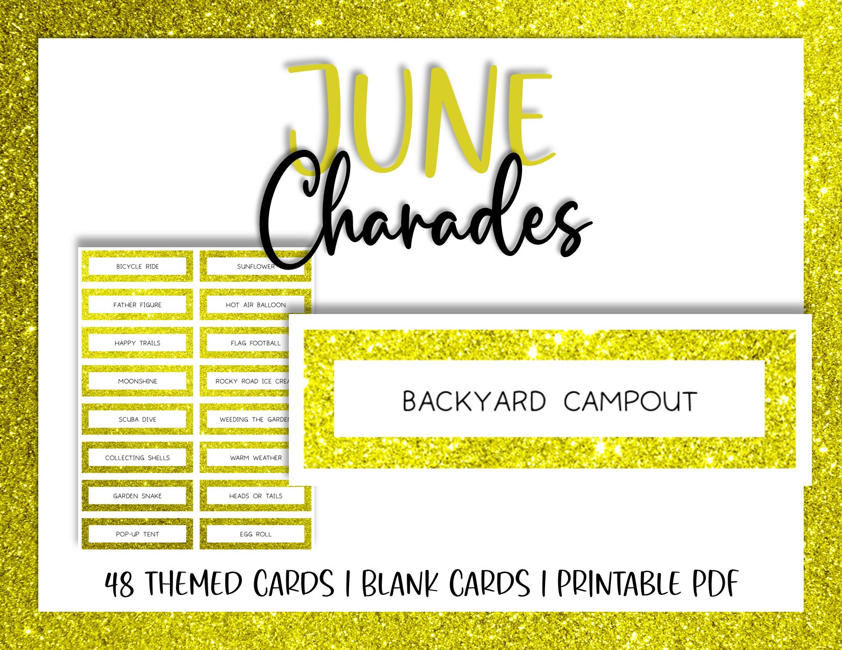 June Charades: A Printable Game for a Fun-Filled Month of Sunshine
