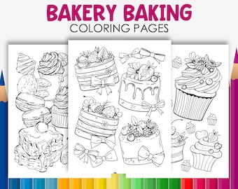 Bakery Baking Bliss Coloring Pages - Sweet Artistic Adventures!