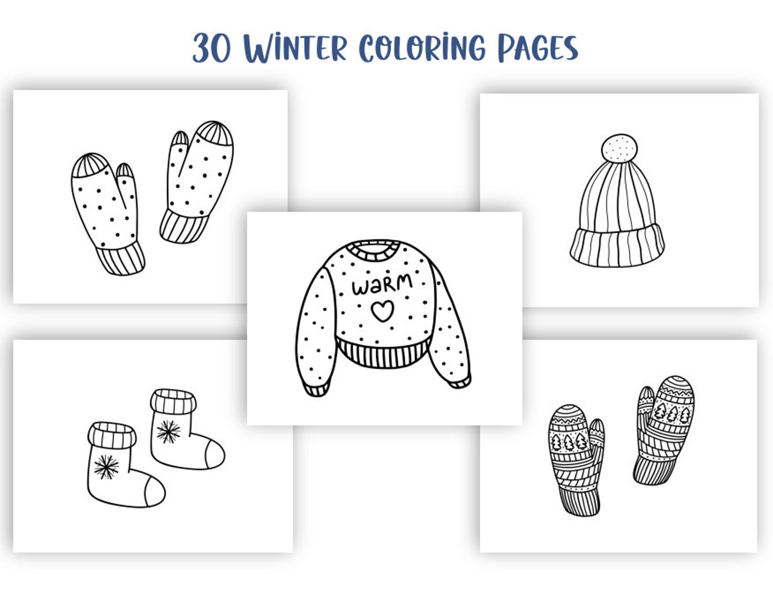 Winter Wonderland: A Printable Activity Bundle for Alzheimer's Care - Etsy