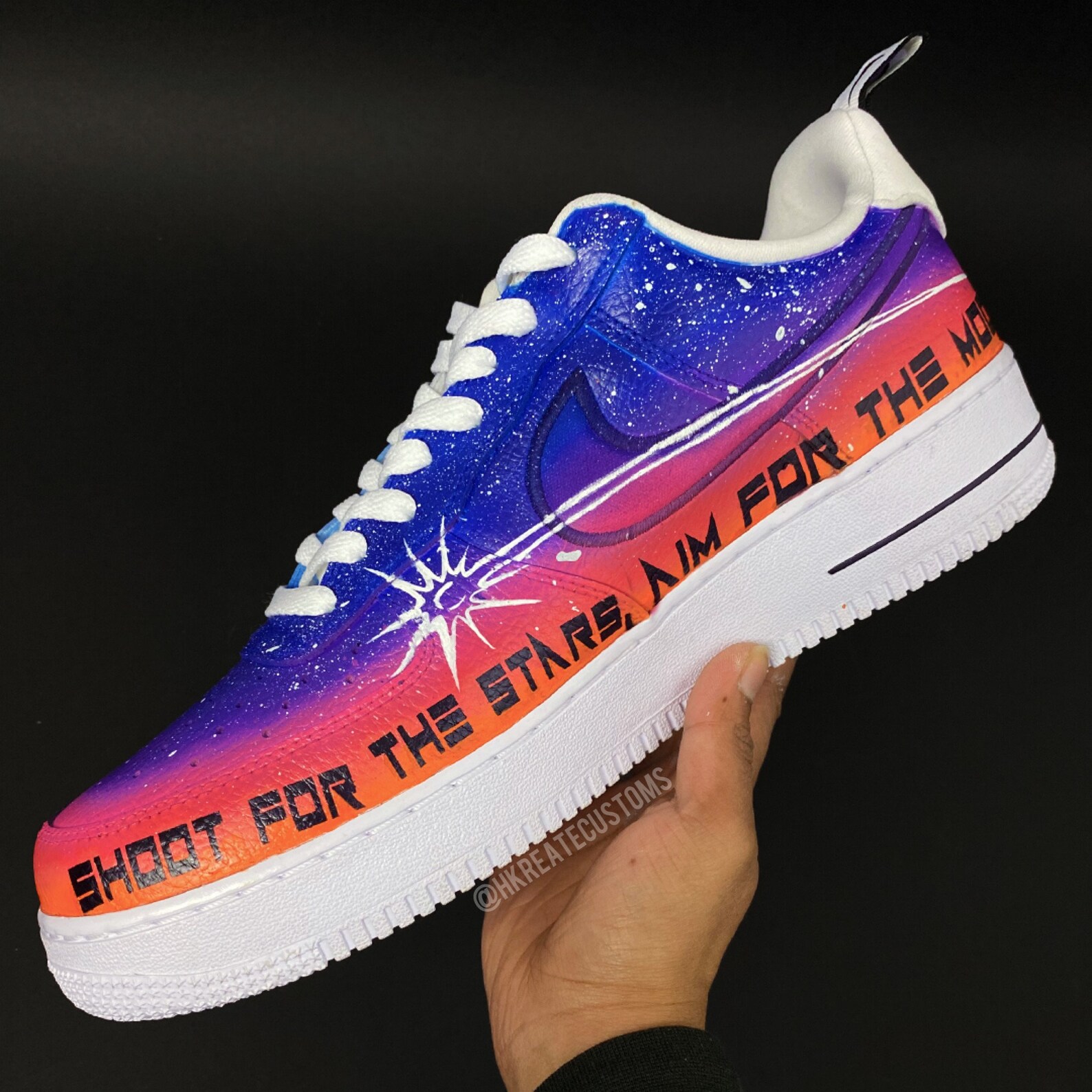 Customised Pop Smoke Air Force 1 Pop Smoke Gradient Airforce 1 Etsy