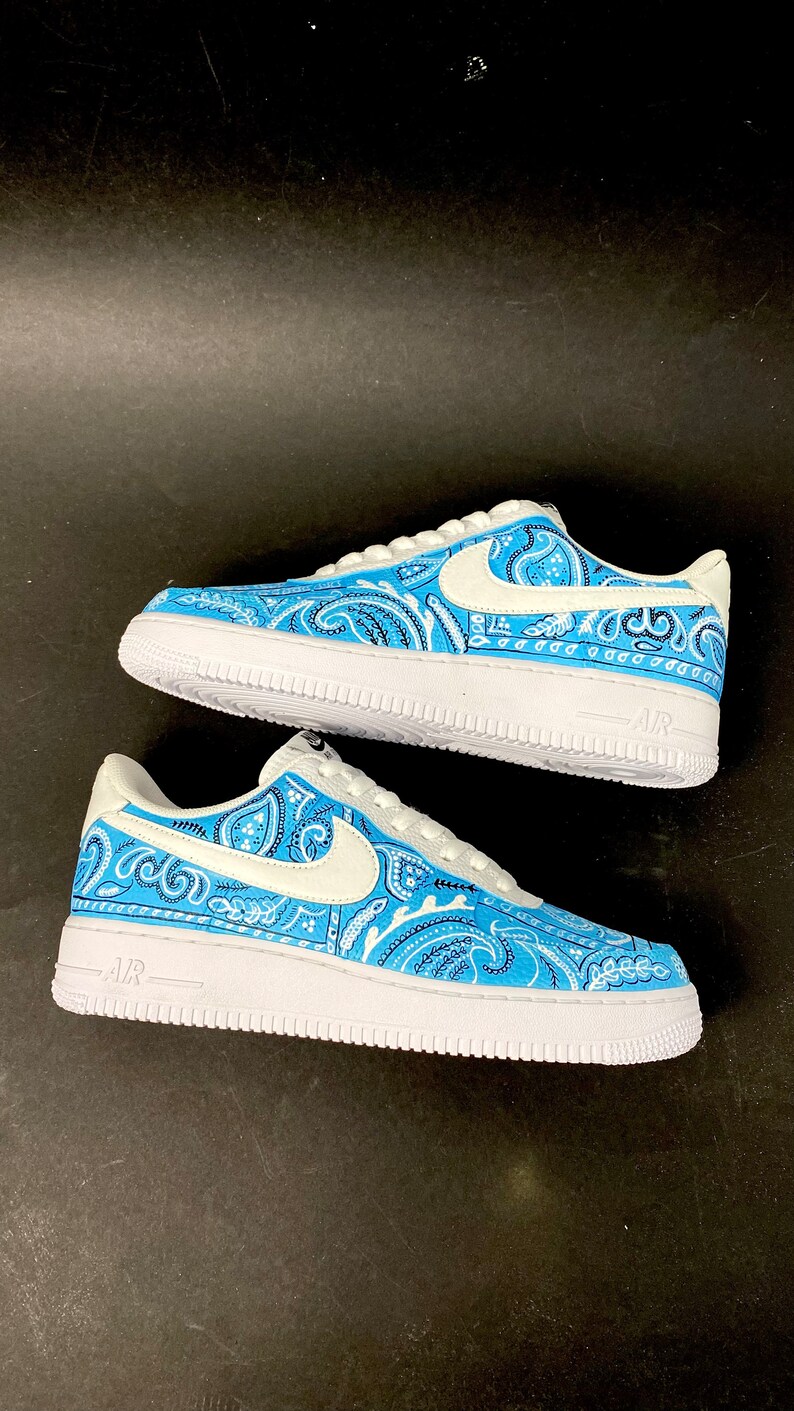 Customised Hand Painted Bandana Air Force 1 Hand Painting Etsy