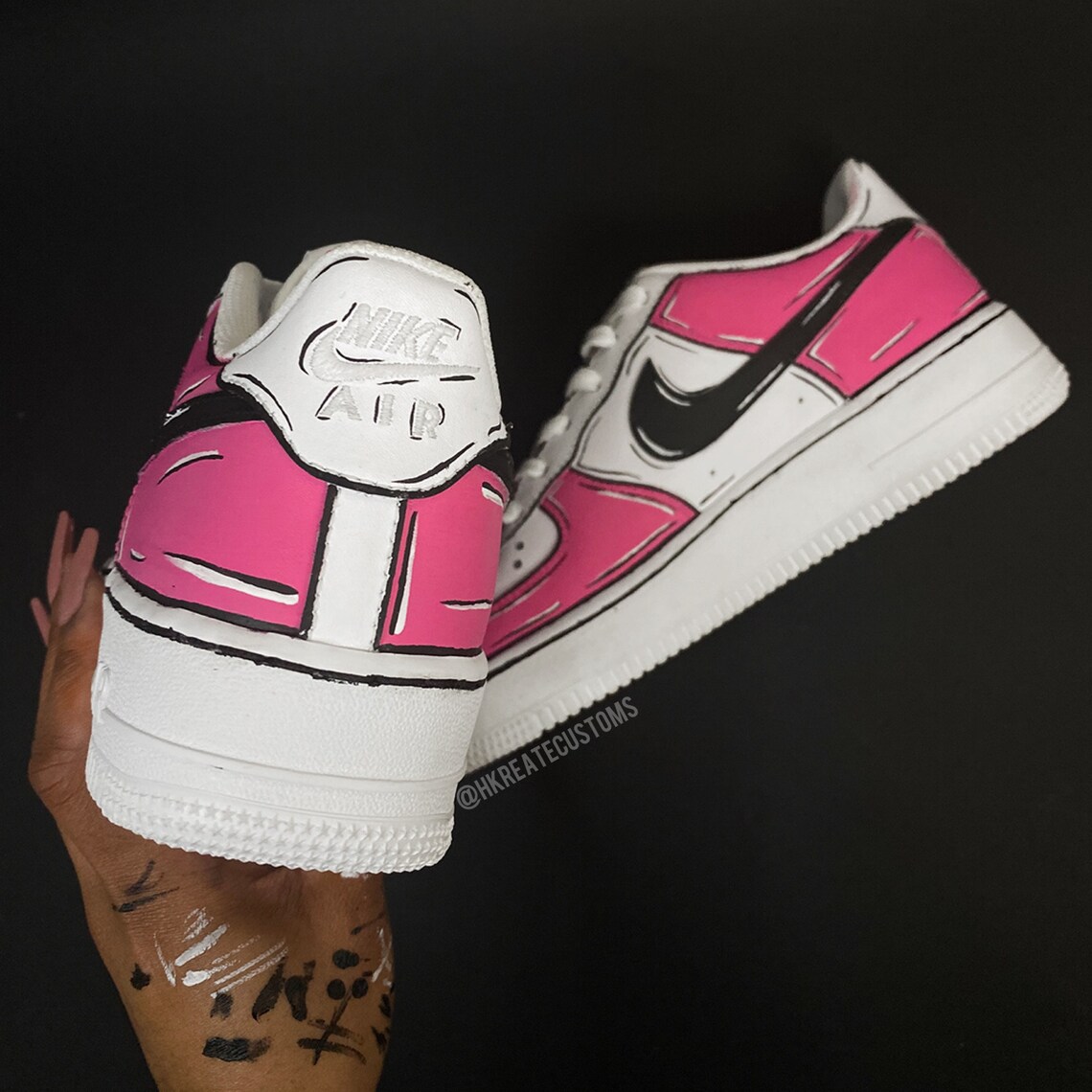 Customised Unisex Air Force 1: Cartoon AF1 - Etsy UK