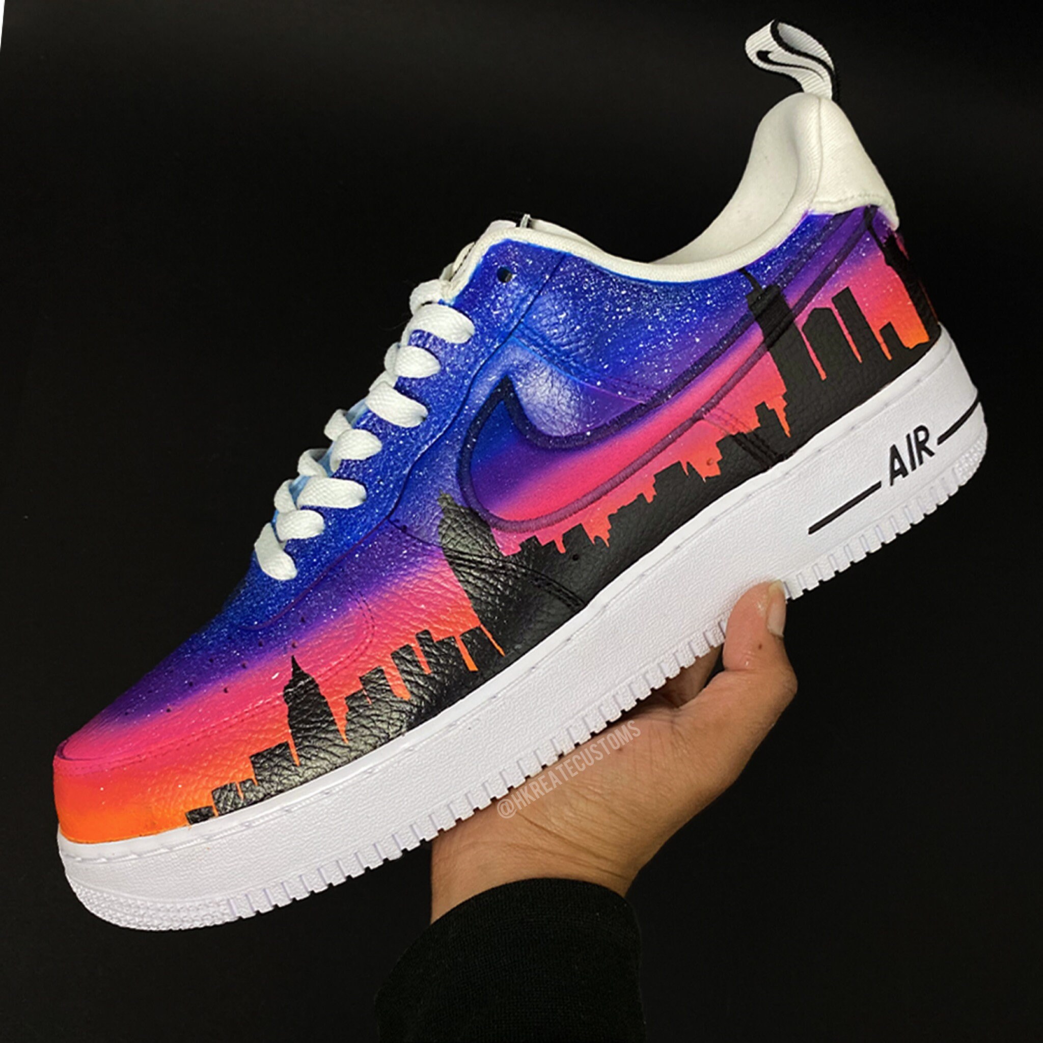 Customised Pop Smoke Air Force 1 Pop Smoke Gradient Airforce 1 Etsy