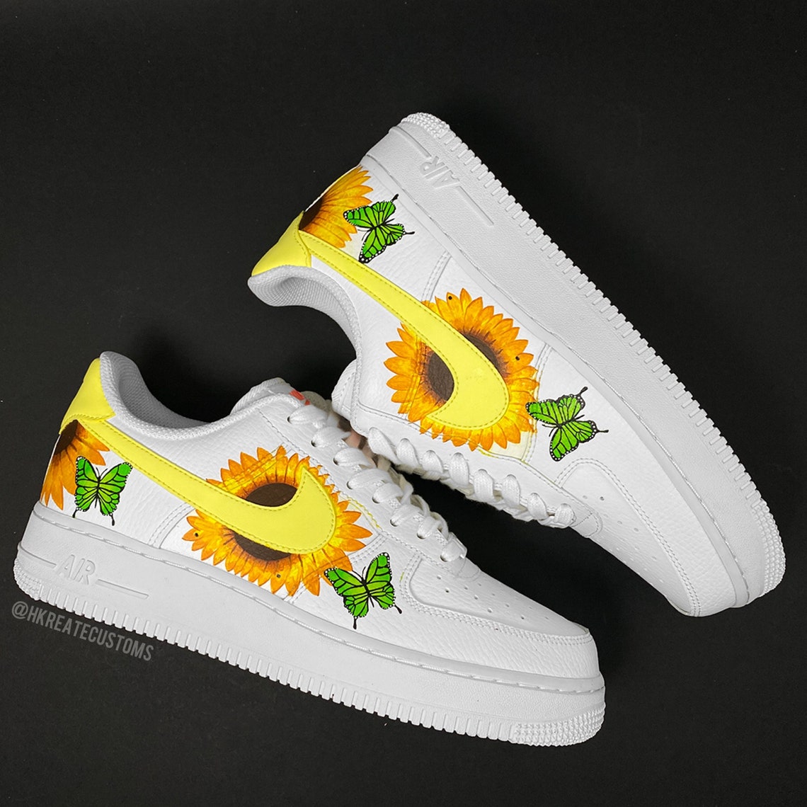 Customised Flower Air force 1: Sunflower airforce 1 | Etsy