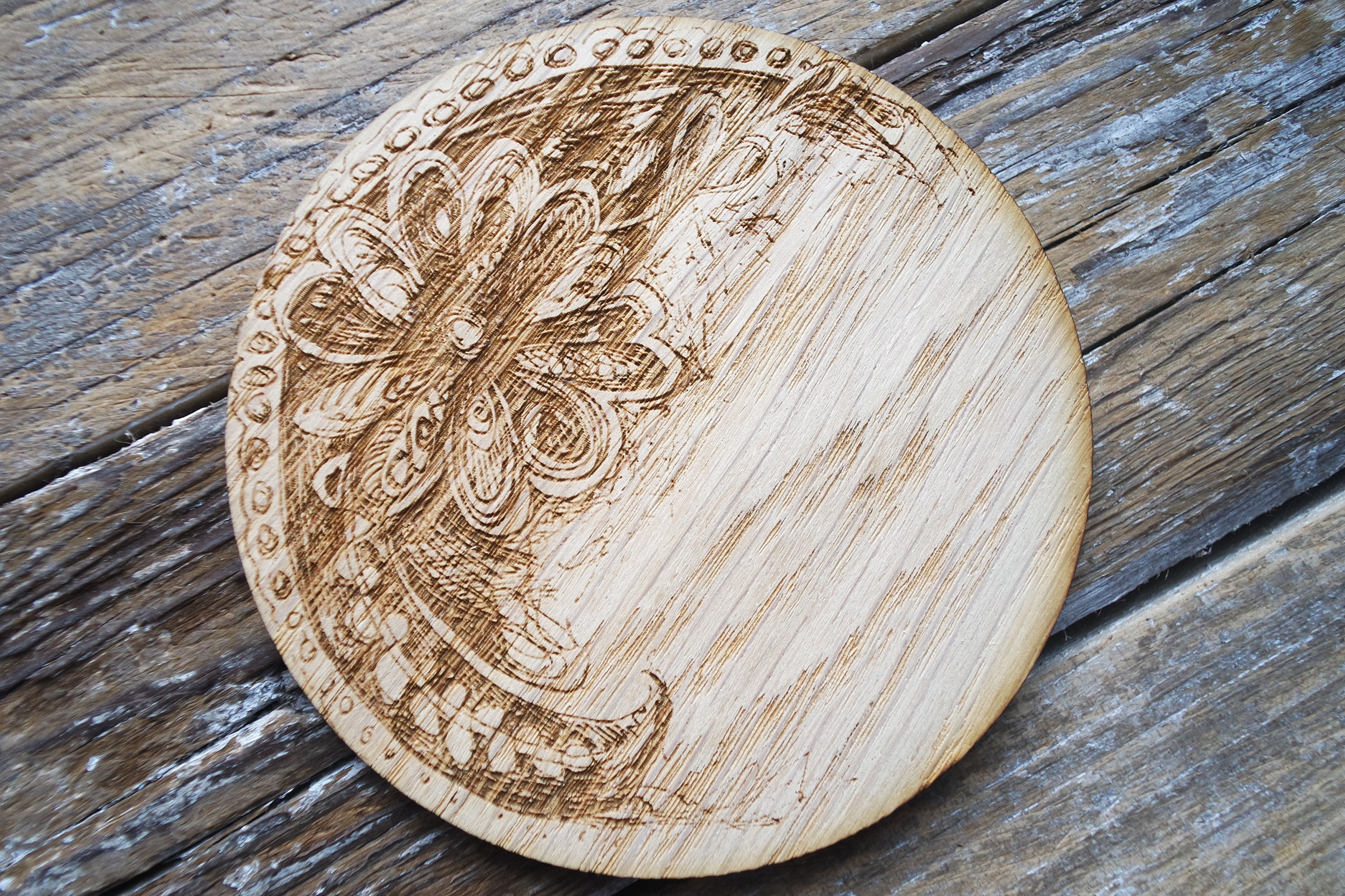 Set of four 'Botanical Fantasy' Coasters Etsy