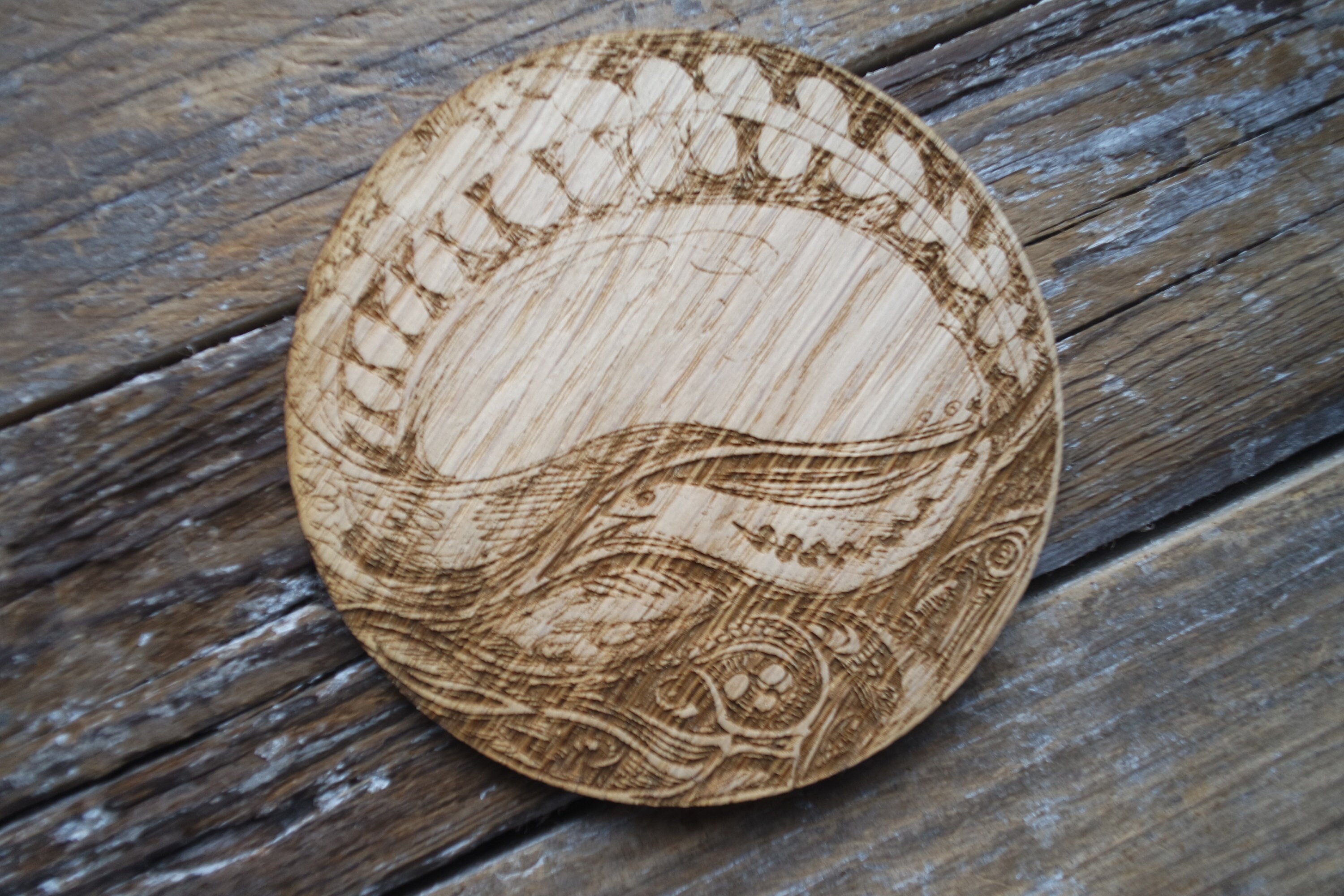 Set of four 'Botanical Fantasy' Coasters Etsy