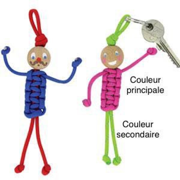 Porte-clef Bonhomme en Paracorde / Porte-clef personnage / Porte-clé / Porte clé figurine / Porte-clef couple