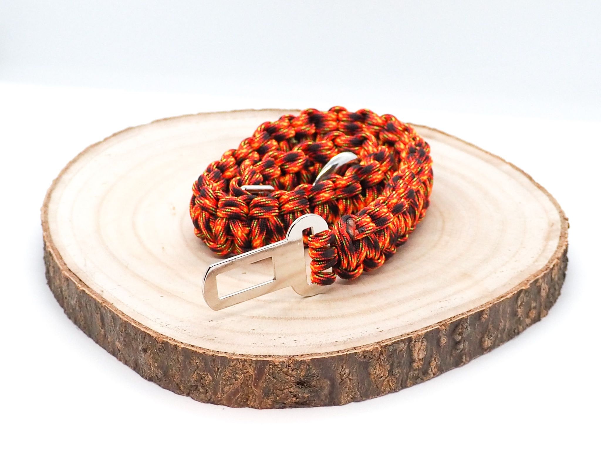 Ceinture de Sécurité en Paracorde Pour Chien/Chat Animaux Compagnie - Accessoire Attache Véhicule Co