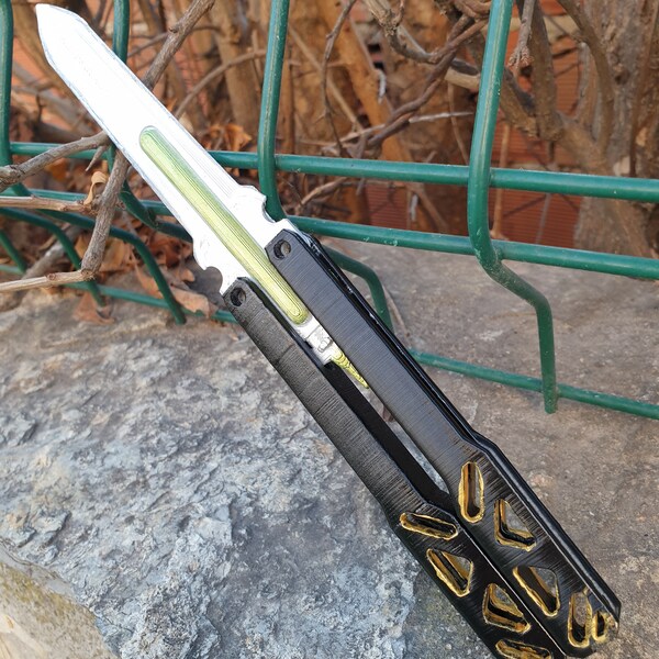 Octane Butterfly Knife Etsy