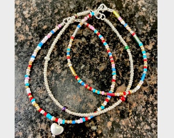 Seed bead casual bracelet / anklet