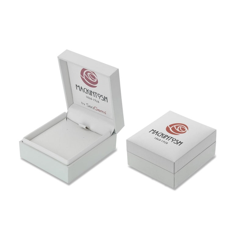 Charles Rennie Mackintosh Art Deco Earrings Sterling Silver 925 Sea Gems Fine Enamels Jewellery and Gifts Gift Box Included