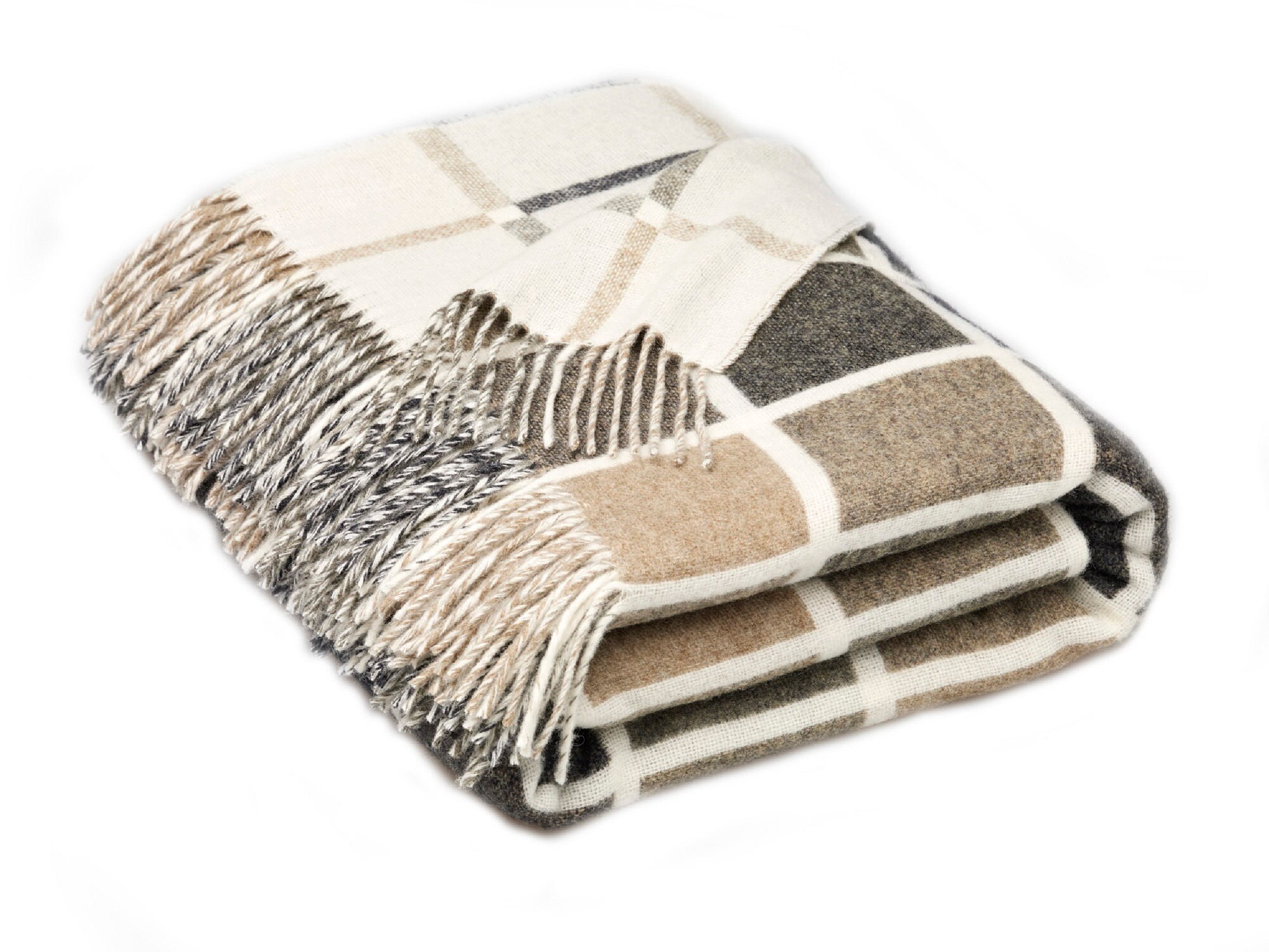 Luxury 100 Merino Lambswool Throw/Blanket Multiblock Etsy