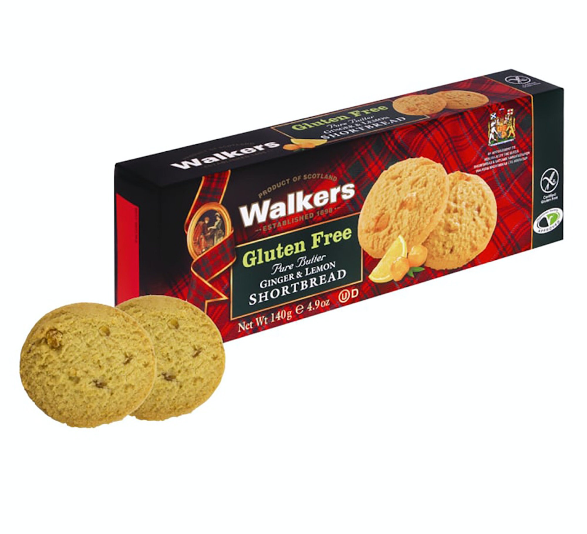 Scottish Shortbread. Walkers Gluten Free Lemon & Ginger Etsy