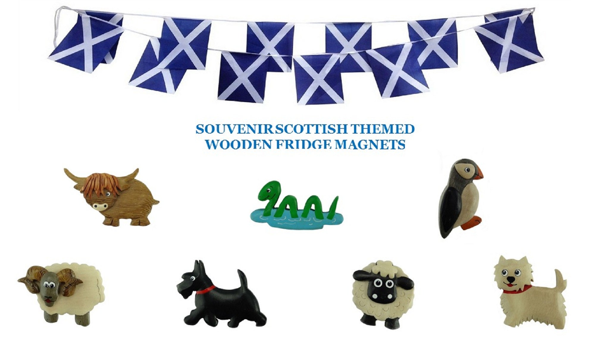 Scottish Souvenir Wooden Fridge in Scottish Designs Etsy