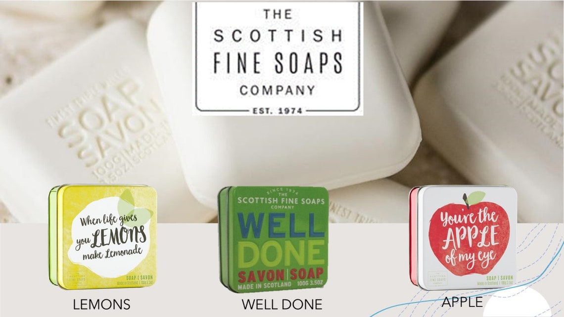 The Scottish Fine Soaps Company Soap in a Tin 100g Various Etsy