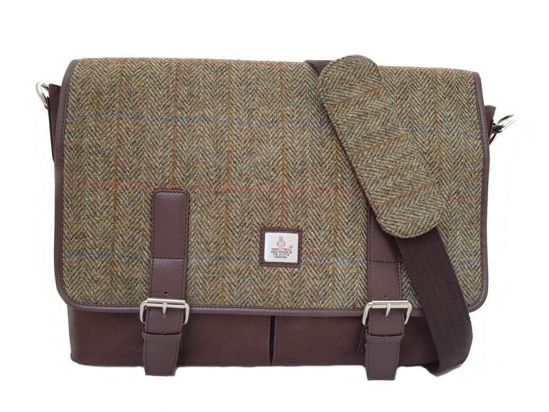 Maccessori Harris Tweed Messenger Bag | Etsy