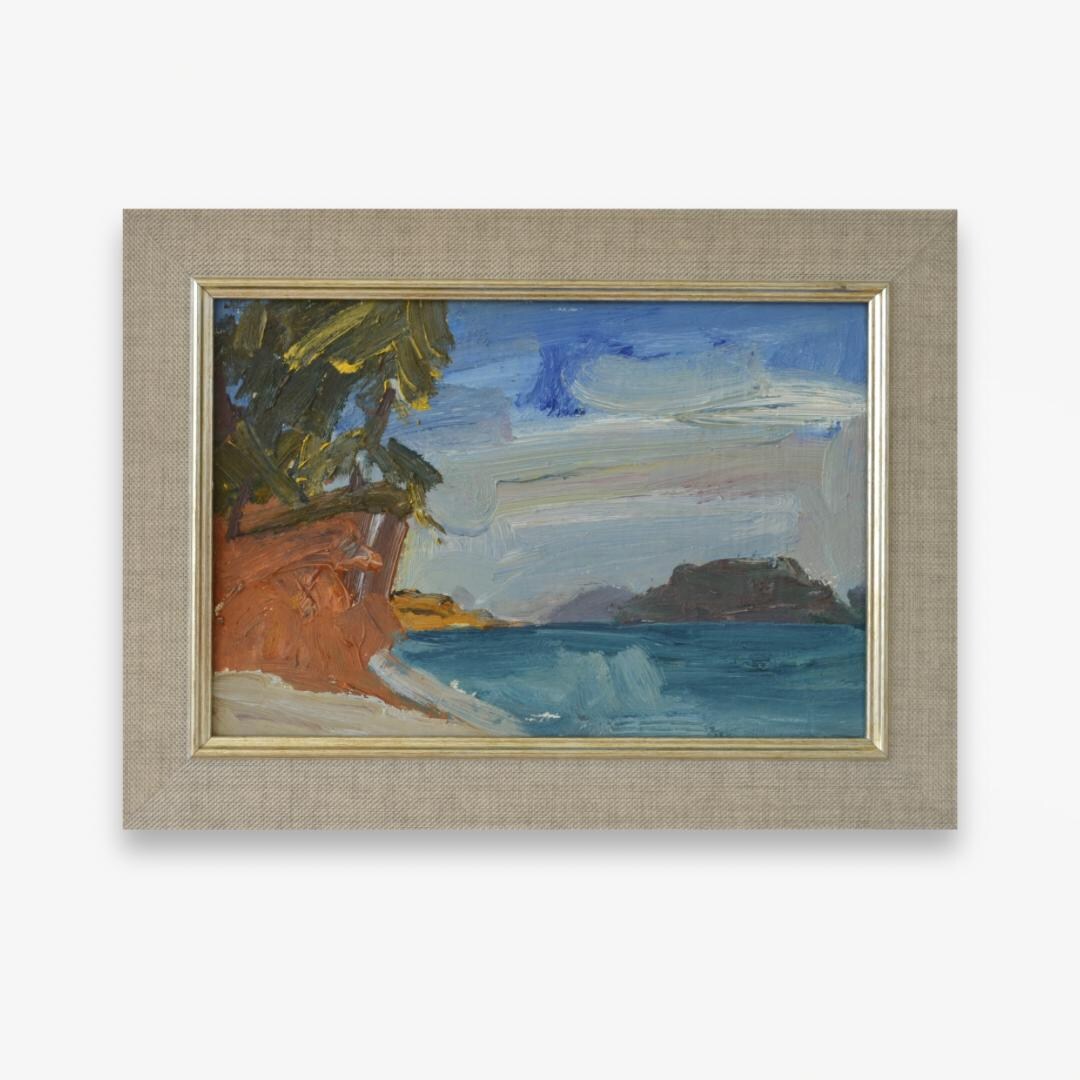 Triangularism Art Original Framed Oil Painting. by Ukrainian Artist N. Blizhina ...