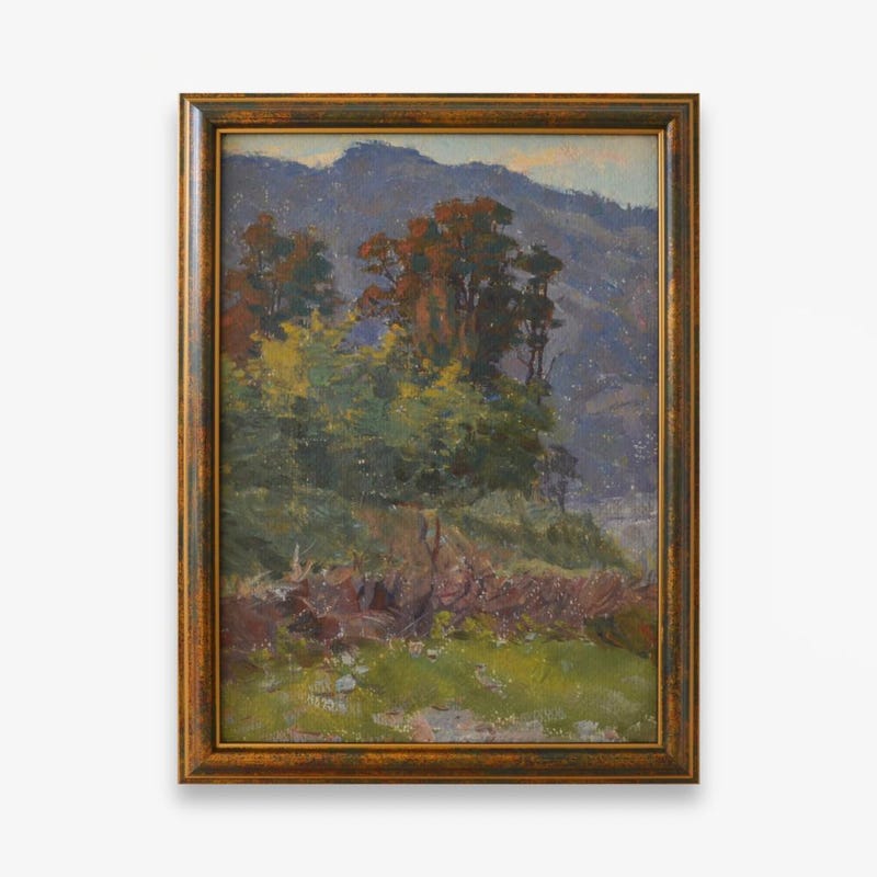 Framed Landscape Painting - Etsy