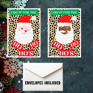 de Noël avec enveloppes | Cadeaux de Noël | Cartes Père Noël | Lot de cartes | Jeu de cartes | Cartes de vœux drôles | Cartes de voeux