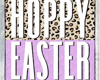 0131 - Hoppy Easter | Heat Transfer Ready to Press Sublimation DTF Cotton Shirt Film Transfer