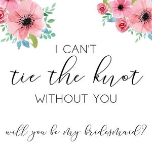 I Can't Tie The Knot Without You, Glass Coffee Cup, Will You Be My Bridesmaid Gift Box, Bridesmaid Proposal. Bridesmaid Gift Idea For Friend afbeelding 2
