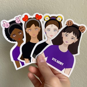 Pegatina personalizada de Army Girl de BTS