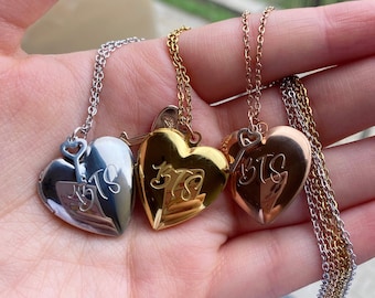 BTS Heart Locket Key NECKLACE (gold, Silver and Rose Gold