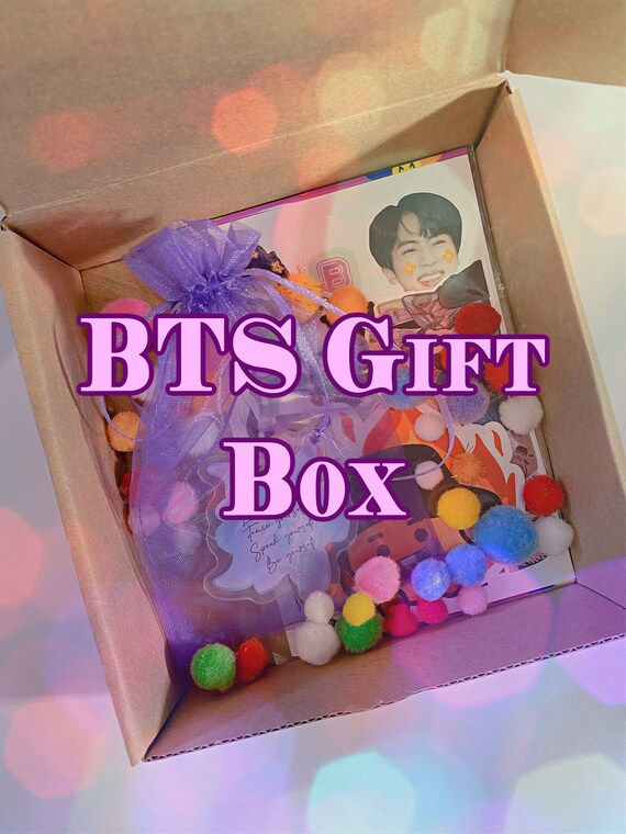 BTS Gift Box Includes a Keychain Stickers Sticker Sheet and Etsy