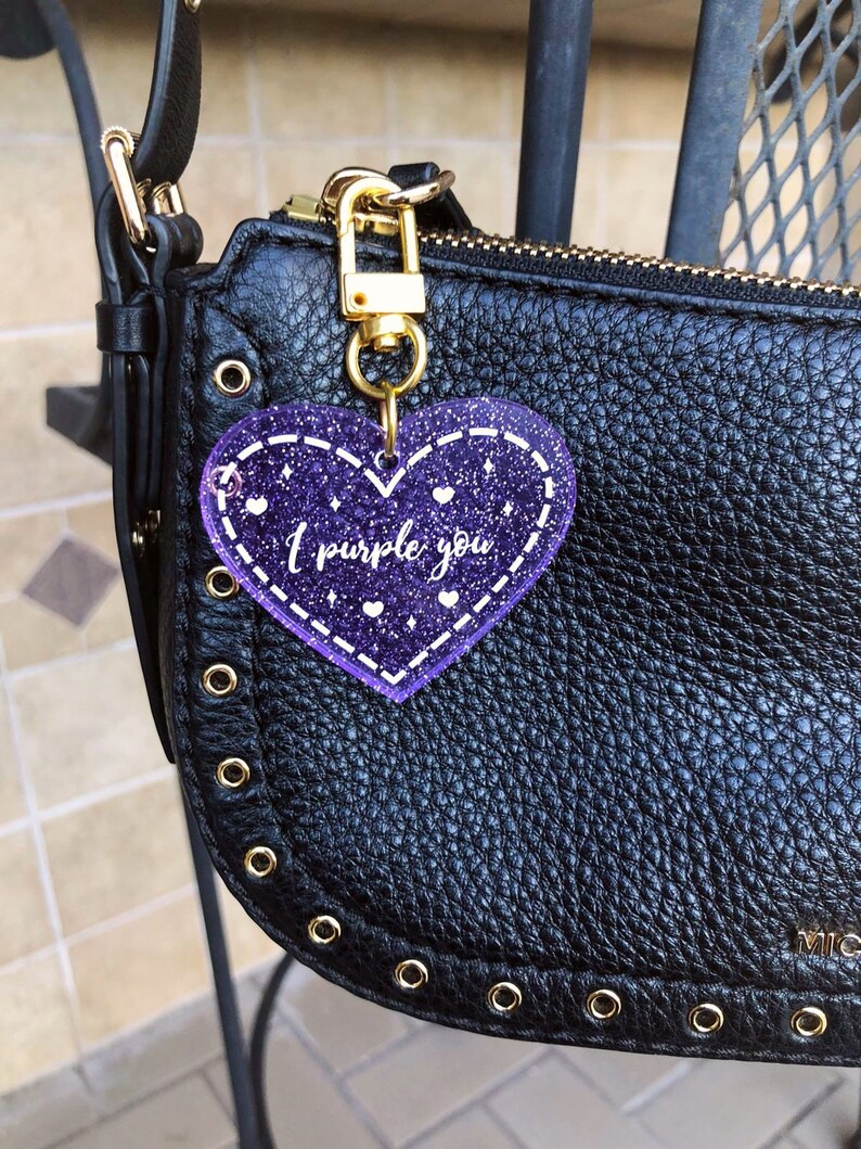 BTS Acrylic Heart Keychains 2 Options Btsxarmy I PURPLE YOU Etsy