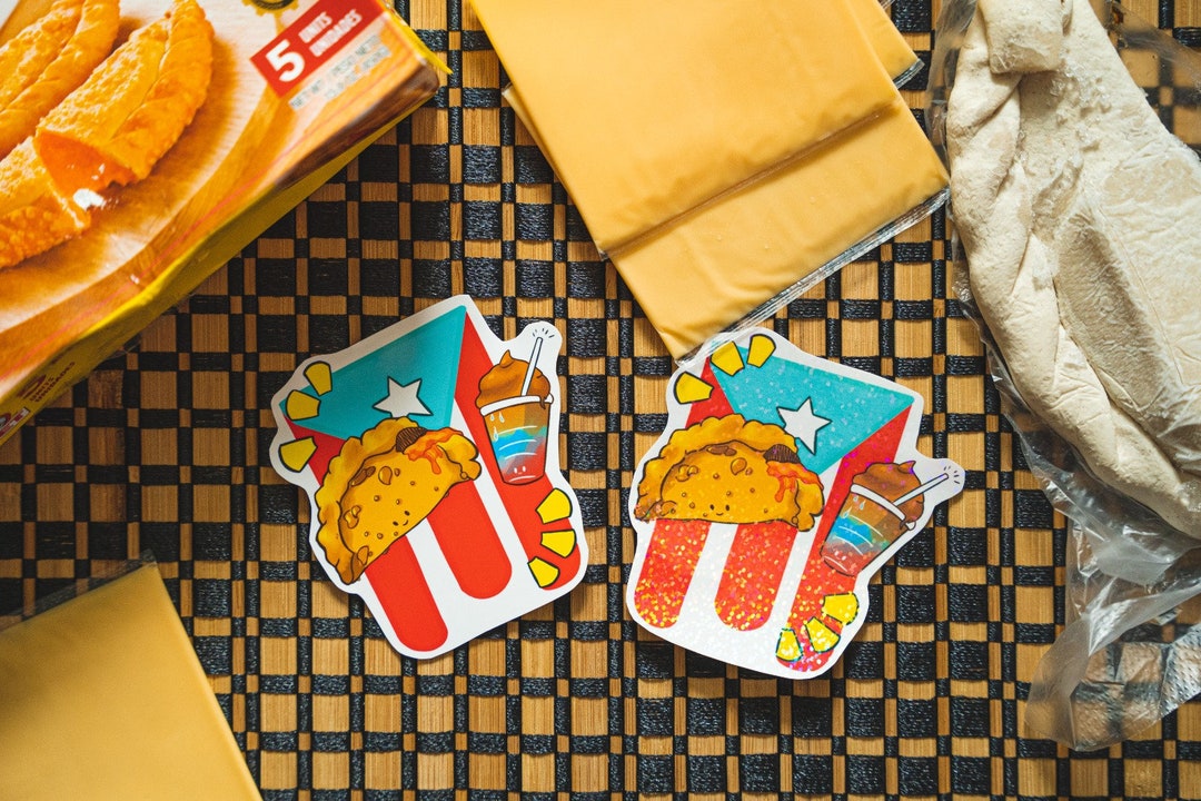 Puerto Rico Empanadilla Y Icee Stickers Boricua Food Etsy