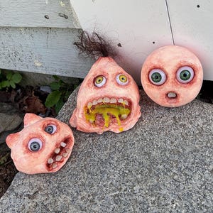 Father/Son Collabs! Weird, Eyeballs, Teeth, Oddities, Handmade, Art, OOAK