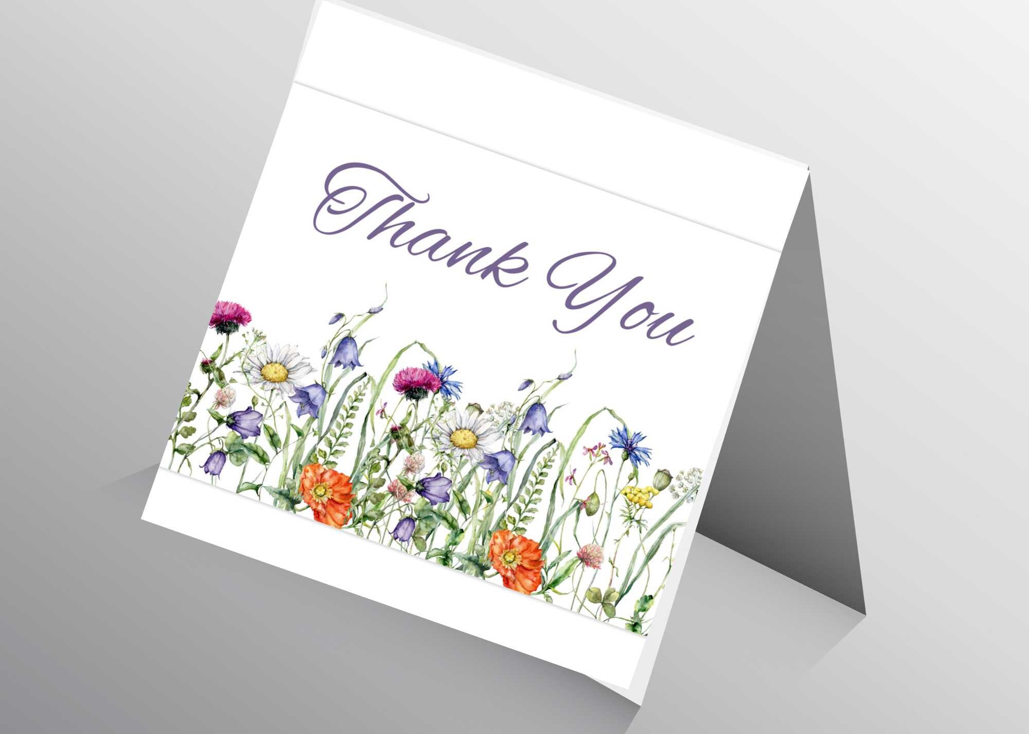 Thank You Cards, Flower Card Set With Envelopes - Set Of 12, 24, 36 Or 48 For Wedding Bridal Shower Thank You Cards - View #2