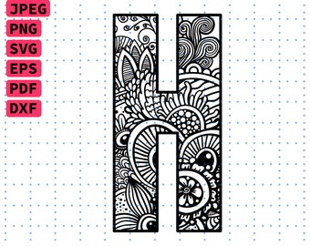 Download Zentangle Letter J Monogram Font Alphabet Zenart Svg Mandala Silhouette Floral Printable Coloring Page Cutting Cut Cricut Eps Dxf Png Pdf Prints Art Collectibles Brainchild Net
