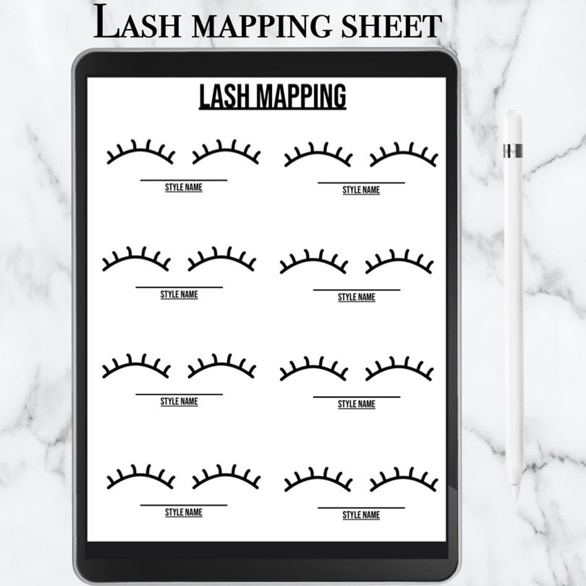 printable-lash-mapping-sheet-bundle-etsy