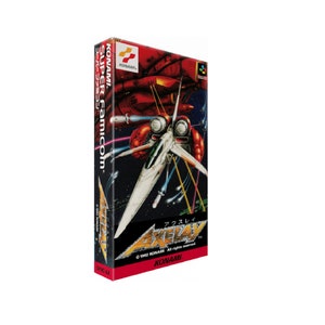 Axelay Super Famicom Box and Tray