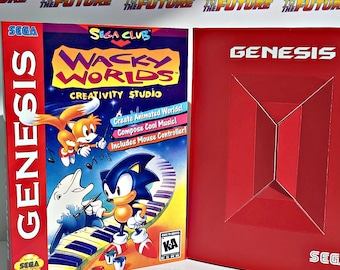 Wacky Worlds SEGA Genesis-cartridgelade: vervangende opslag