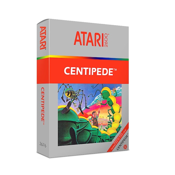 Ciempiés Atari 2600 Caja personalizada