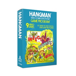Hangman Atari 2600 Custom box