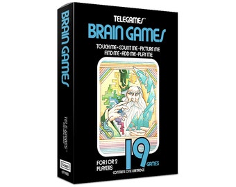 Brain Games Atari 2600 Custom box