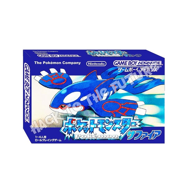 Japanese GBA Game Boy Advance - Pokémon Pocket Monsters Sapphire ポケットモンスターサファイア Custom Box and Tray Gamer Gift for Men Boyfriend Gift