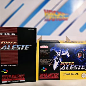 Super Aleste Box Manual SNES Super Nintendo PAL