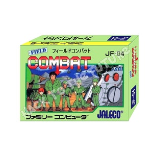 Field Combat フィールドコンバット Firudo Konbatto Scatola e vassoio Famicom giapponese