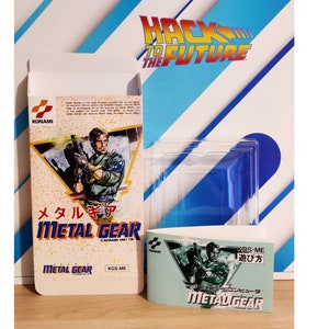 Pudełko, instrukcja i tacka do gry Metal Gear Solid FC Famicom (wersja japońska)