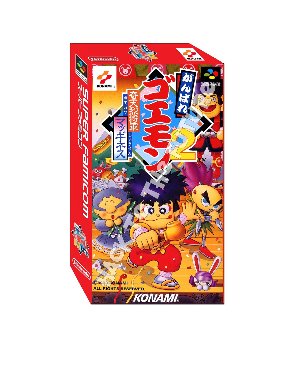 【冬バーゲン★特別送料無料！】 Ganbare Goemon 2: Kiteretsu Shōgun Magginesu がんばれ ポスター