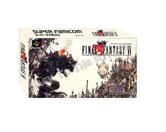 Final Fantasy 6 ファイナルファンタジーVI Fainaru Fantajī Shikkusu Super Famicom Box and Tray
