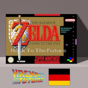 Boîte et plateau SNES Legend Of Zelda: A Link to the Past (version allemande)