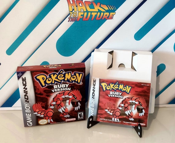 Pokémon Ruby Box Pokémon Ruby Manual Pokemon Ruby Instruction