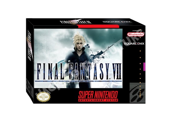 SNES Box and Tray: Final Fantasy VII, Gamer Gift - Etsy